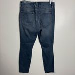Good American Good Legs Crops In Blue261 Ripped Knees Size 12/31 Photo 4