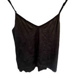 Calvin Klein Jeans  Faux Leather Spaghetti Strap Tank Top Size Large Photo 0