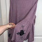 Simply Vera Vera Wang Purple Bell Sleeve ScoopNeck Embroidered Rose Top Size XL Photo 2