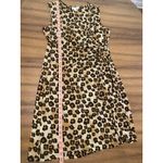 Charter Club  Surplice Faux‎ Wrap Cheetah Dress 14/16 Baddie Mobwife Sexy Glam Photo 6