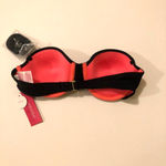 Xhilaration  Black with Fringe Underwire Swim Top New S Photo 3