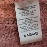 Free People  Oasis Oversized Tunic Sweater Chunky Knit Pink Fuzzy Photo 6