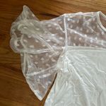 cha cha vente  White Lace Womens Top Size Medium Photo 2