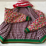 Vintage Oilily Reversible Jacket Quilt Lined Cats Lover And Christmas Size S Red Photo 8