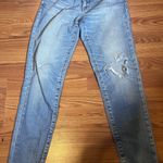 Moussy Vintage Distressed Ripped Jeans Women’s Size 27 Blue Denim Straight Leg Photo 0