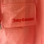Juicy Couture NWOT  Peach Ripstop Oversized Wind Hoodie Jacket Size Large Pockets Photo 1
