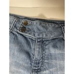 Apt. 9  Distressed Cuffed Double Button Blue Denim Shorts Women's 10 Photo 2