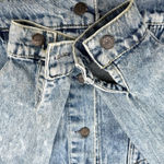 VTG 80s Y Womens Denim‎ Jacket Size Small Buttons Retro Funky Preppy Maximalist Blue Photo 5