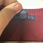 Lands' End Lands’ End Women’s Petite Medium Burgundy V-Neck Sweater Long Sleeve Photo 4