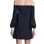 Amanda Uprichard  Arabelle Dress with  Off-the-Shoulder Bell-Sleeve Navy blue Photo 1