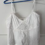 ZARA White Embroiled Poplin Top Photo 0