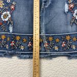 Altar'd State Denim Skirt Womens Large Floral Embroidered Mini Boho Cottagecore Garden Fairy Photo 6