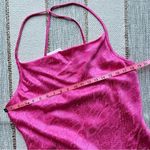 ZARA  Barbie Pink Jacquard Animal Print Sleeveless Satin Mini Dress Women’s Large Photo 6