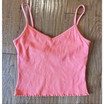 Gap  fit coral ribbed built in bra cropped ribbed tank small Photo 2
