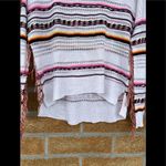 JOHN + JENN fringe sweater XS White Photo 2