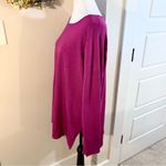 T Tahari Magenta Long Sleeve Tunic Sweater Womens 2X💚 Photo 5