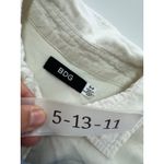 BDG  Shirt Womens‎ Small White Blue Two Tone Button Down Urban Outfitters Photo 2