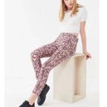 Urban Outfitters BDG Sz 29 Jeans Twig High Rise Pink Snake Print Skinny Women’s Photo 0