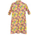 IBKUL Ruched Elbow Length Shift Dress Calista Hot Pink Golf Athletic Size S NEW Photo 3