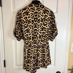 Urban Outfitters Zoe Womens Side-Tie Wrap Romper Cheetah Comfy Size Small Photo 2