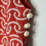 Vtg 60s Mod Go Go Shift Dress Orange Psychedelic Side Slit Gale Mitchell READ SZ Size XS Photo 4