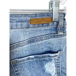 Almost Famous  Floral Embroidered Jean Shorts Cut Off Raw Hem High Rise Sz 5 NWT Photo 5