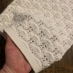 Aerie  thick knit crochet tassel white pants boho coastal Nwot casual $89 spring Photo 6