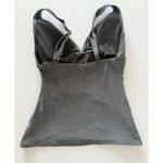 Michael Kors Gunmetal Tank Bathing Suit Cruise Swimwear Sleek Top Part XS Photo 2