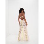 For Love & Lemons Lace Blossom Maxi Dress Sheer Pastel Floral Ethereal Festival Pink Size XXS Photo 5