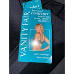 Vanity Fair Brand New  Women's Medium Black Beyond Comfort Full Coverage Bra Photo 6