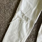 ZARA Women's Boot Cut Jeans - White Photo 3