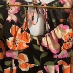 ASOS Design Babydoll Open Back Mini Skater Dress with Godets floral-Multi Sz 6 Photo 4