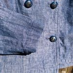 Jones New York Jones NY Signature Blue Double Breasted Cotton/Linen Jacket 12 Photo 4