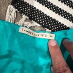 Tangerine NYC teal silk dress M Blue Size M Photo 6