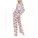 Victoria's Secret  Satin PJs Pajamas Pink Floral Stripe Print VS Size Medium Photo 1