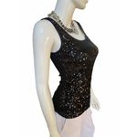 Old Navy  black sequined tank Photo 2