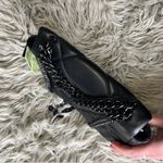 Badgley Mischka  Quilted Vegan Leather Chain Bag black cross body purse Photo 4