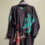 Vintage Black Dragon Robe Unisex Size L Photo 5