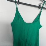 ASTR Syd Emerald Green Ribbed Tie-Front Midi Dress Photo 8