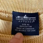 Charles River Apparel Deegee mustard yellow corduroy crewneck sweatshirt size XS Photo 4
