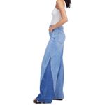 Madewell NWD Wide Sweep Jeans Parson Wash Airy Denim Size 25 Wide Leg Two Tone Photo 1