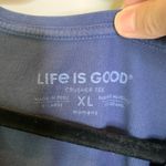 Life is Good XL V Neck Blue T shirt SOAP phrase Photo 6