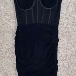 Oh Polly Black Corset Mini Dress Photo 1