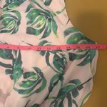 Everly  Floral Print Dress Smocked Neck Sleeveless Pink Green‎ Medium Photo 4