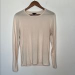 Saint + Sofia Austen Crew Neck Long Sleeve Shirt Cream Size 12 Photo 1