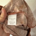 Garnet Hill Garnet‎ Hill Floral Print Pull On Pants Wide Tencel Linen Blend Rust Orange Fall Photo 6