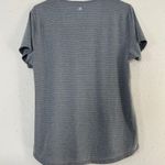 🦋 Road Runner Grey Striped Lightweight Short Sleeve Tee Activewear Workout Photo 3