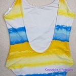 ONIA NEW ‎ Rachel Watercolor Stripe Scoop Back Swimsuit, size M Photo 8