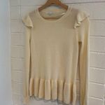 Rebecca Minkoff  cream ruffle sweater Photo 0