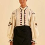 Farm Rio NWT Black Taffeta Mini Skirt Black Photo 1